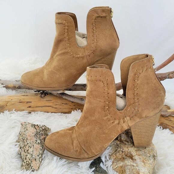 Qupid western style booties open sides - Picture 1 of 11